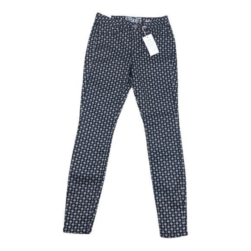 SO Black Tie Mid Rise Ankle Jegging Womens Juniors Size 5 NWT